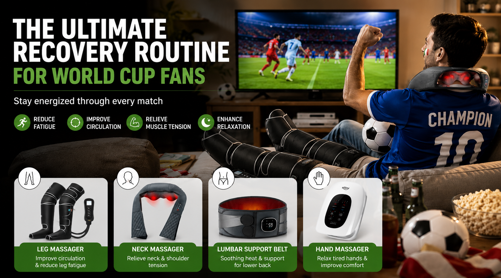 The Ultimate Recovery Routine for World Cup Fans: Stay Energized Through Every Match