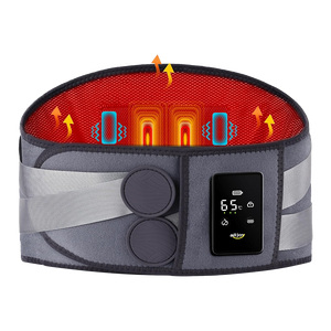 ALLJOY Heated Lumbar Support Belt – Cordless Heated Lumbar Massager for Back Pain & Daily Relief