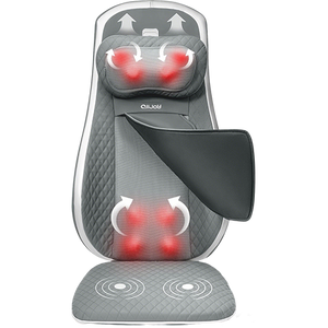 ALLJOY Back Chair Massager Pad, Shiatsu Kneading Office Chair Back Massager