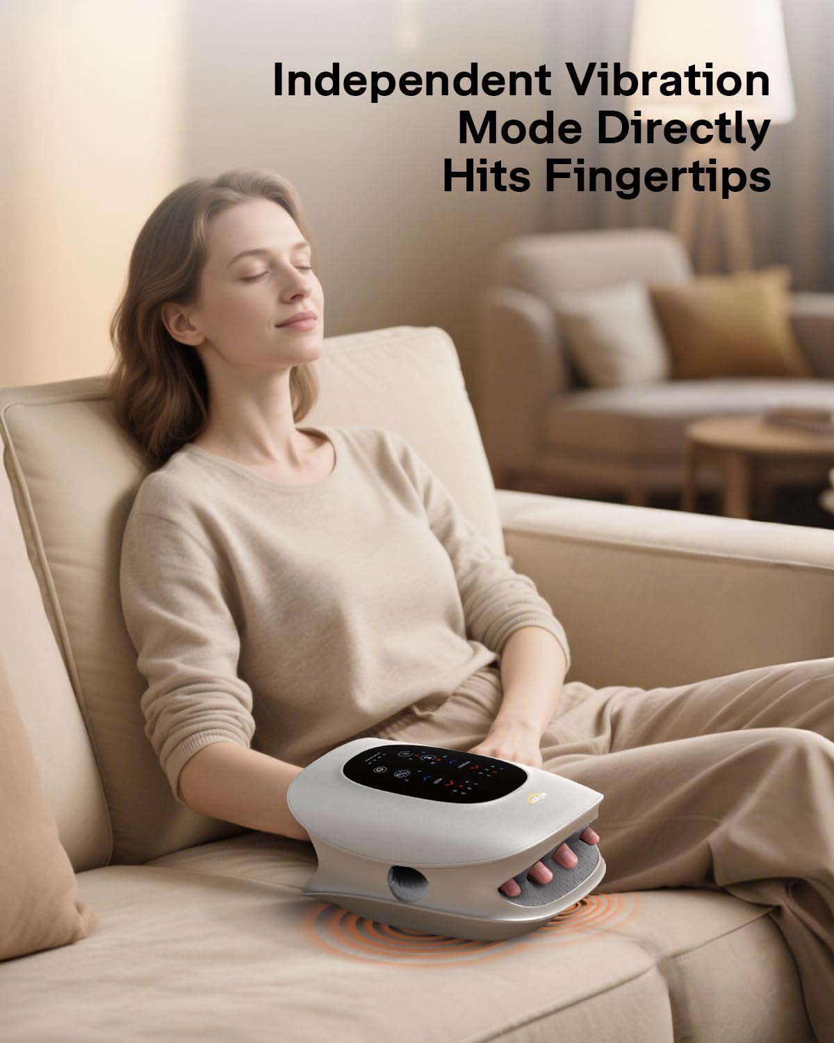 ALLJOY H4 Ergonomic Hand & Finger Massager with Heat & Compression