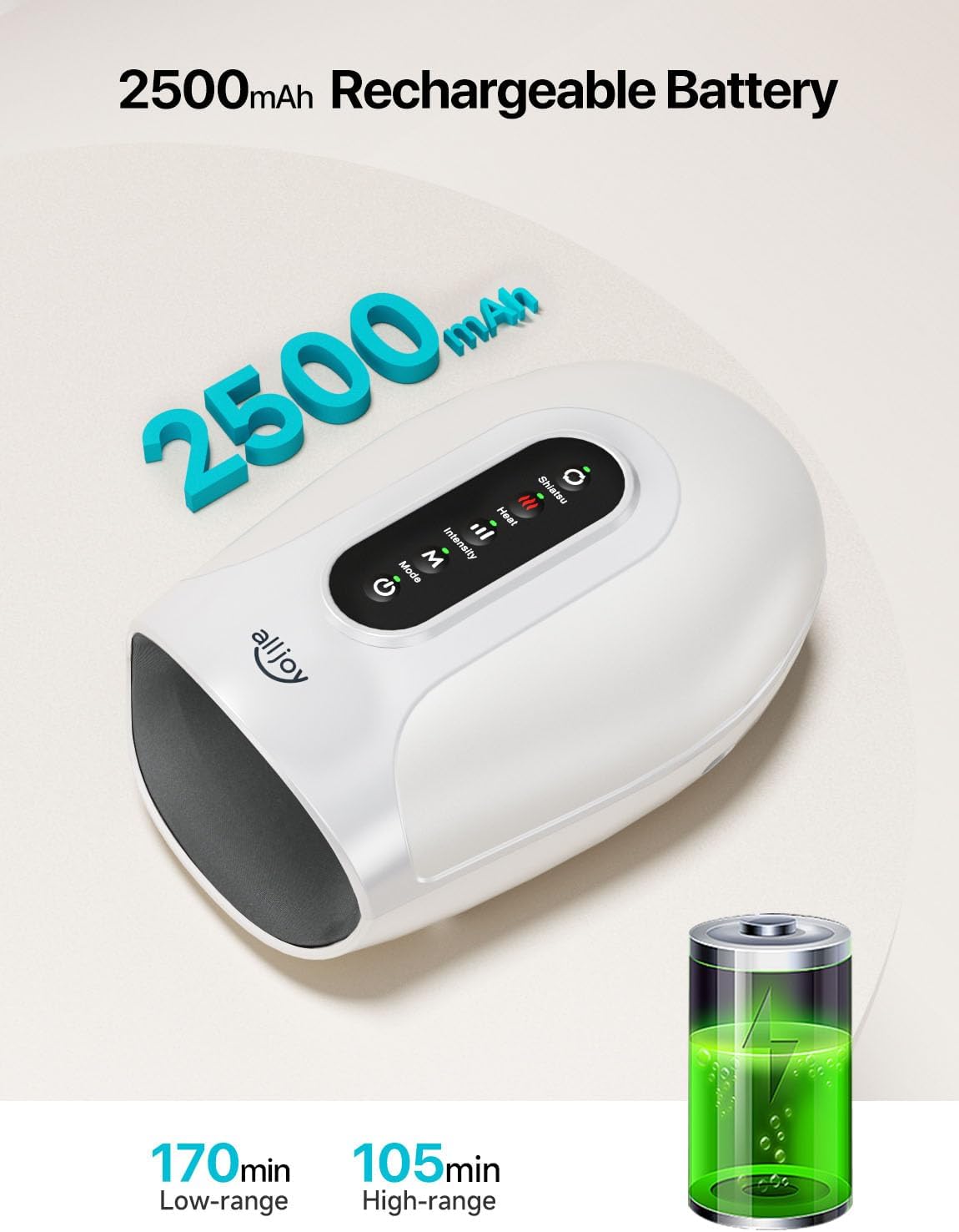 ALLJOY H2 Roller Kneading Hand Massager