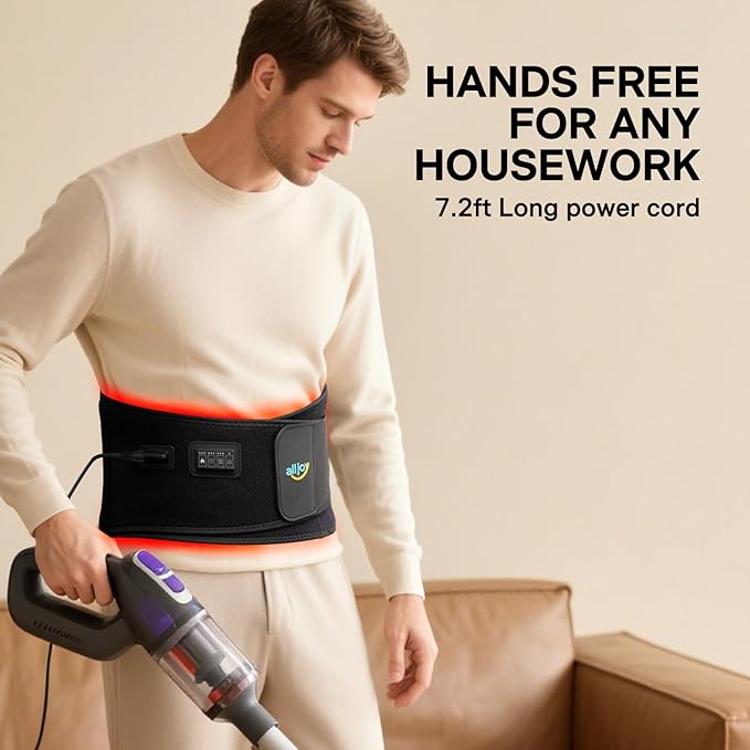 ALLJOY Plug-In Heating Pad Back Massager