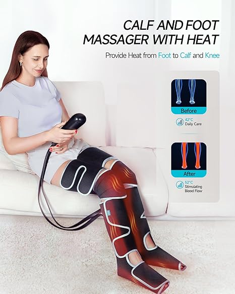ALLJOY L1 Leg Massager with Heat & Compression for Circulation & Fatigue