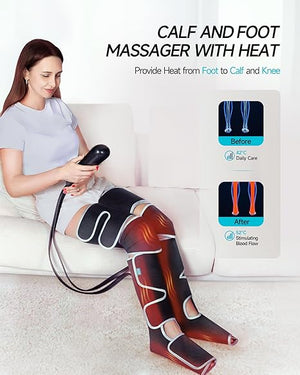 ALLJOY L1 Leg Massager with Heat & Compression for Circulation & Fatigue