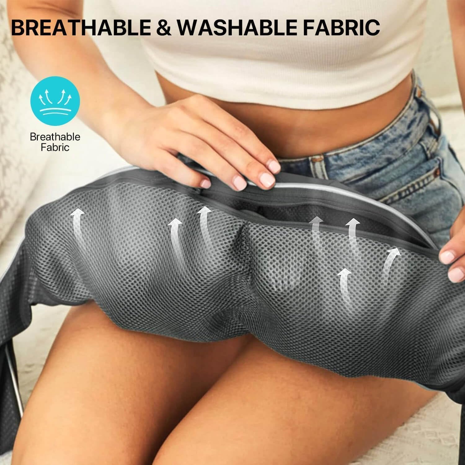 ALLJOY Cordless Shiatsu Neck Massager with Heat