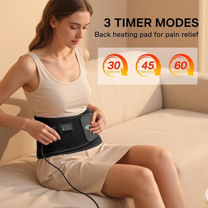 ALLJOY Plug-In Heating Pad Back Massager