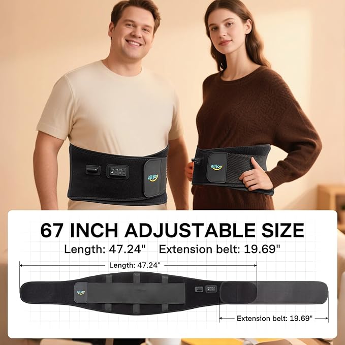 ALLJOY Plug-In Heating Pad Back Massager