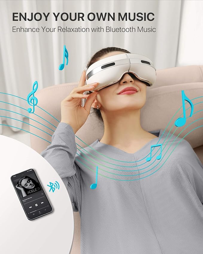 ALLJOY R7 Eye Massager with Heat and Cooling for Migraine Relief