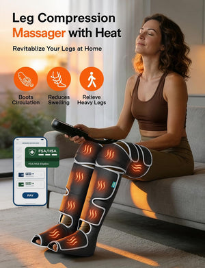 ALLJOY L1 Leg Massager with Heat & Compression for Circulation & Fatigue