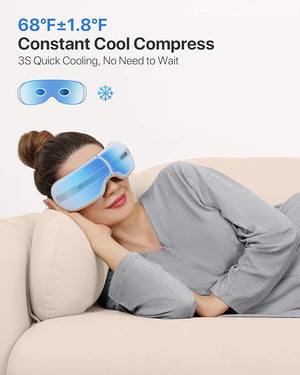 ALLJOY R7 Eye Massager with Heat and Cooling for Migraine Relief