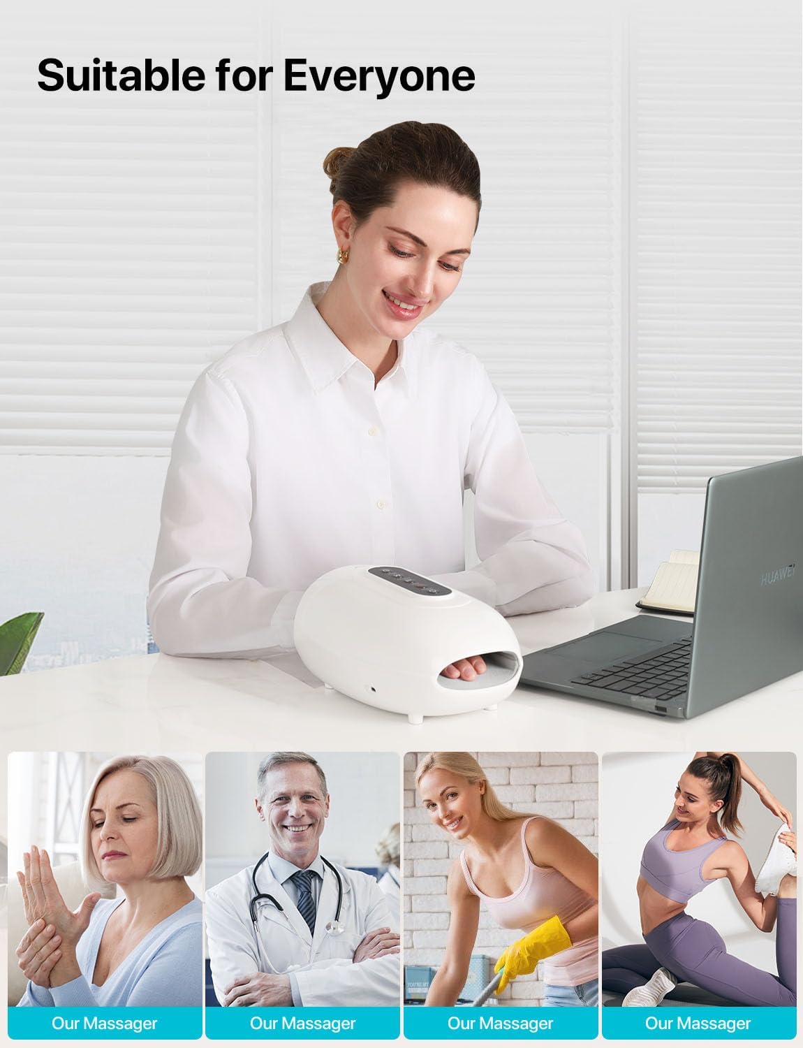 ALLJOY H2 Roller Kneading Hand Massager