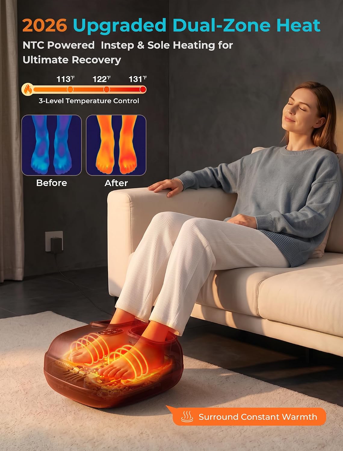 ALLJOY 3-Zone Foot Massager