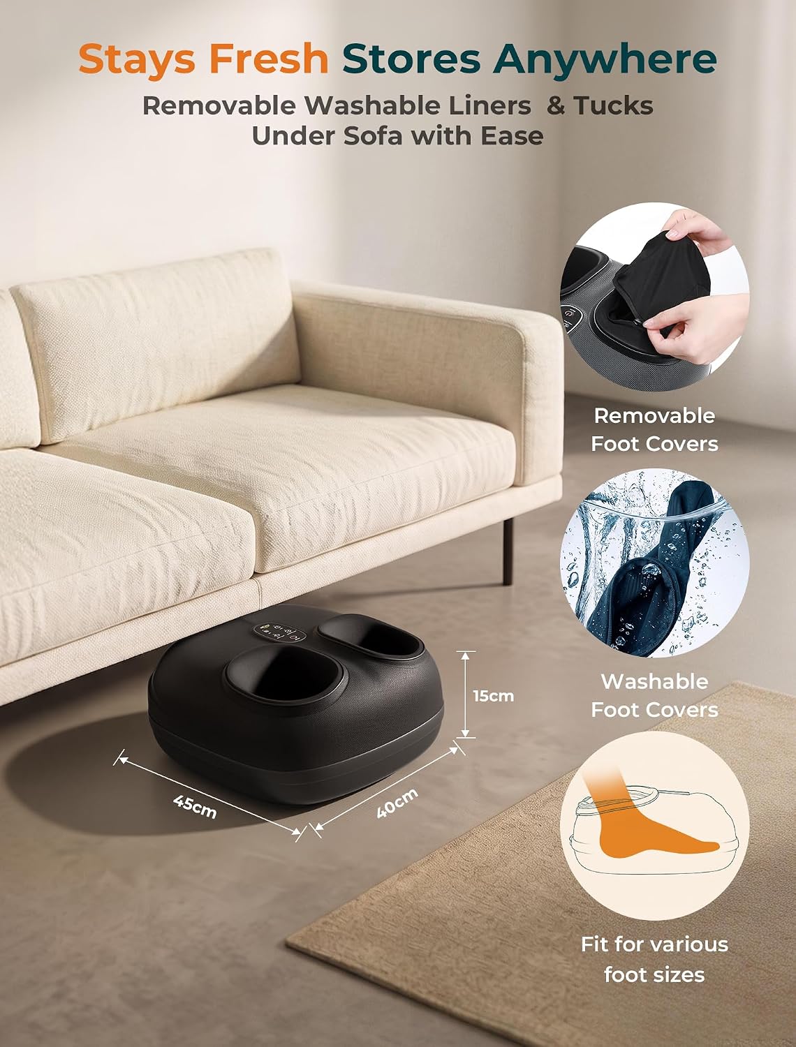 ALLJOY 3-Zone Foot Massager