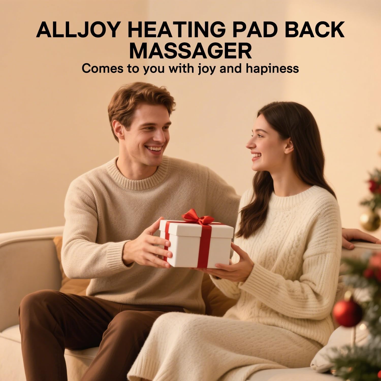 ALLJOY Plug-In Heating Pad Back Massager