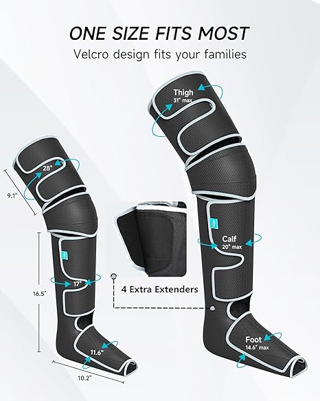 ALLJOY L1 Leg Massager with Heat & Compression for Circulation & Fatigue
