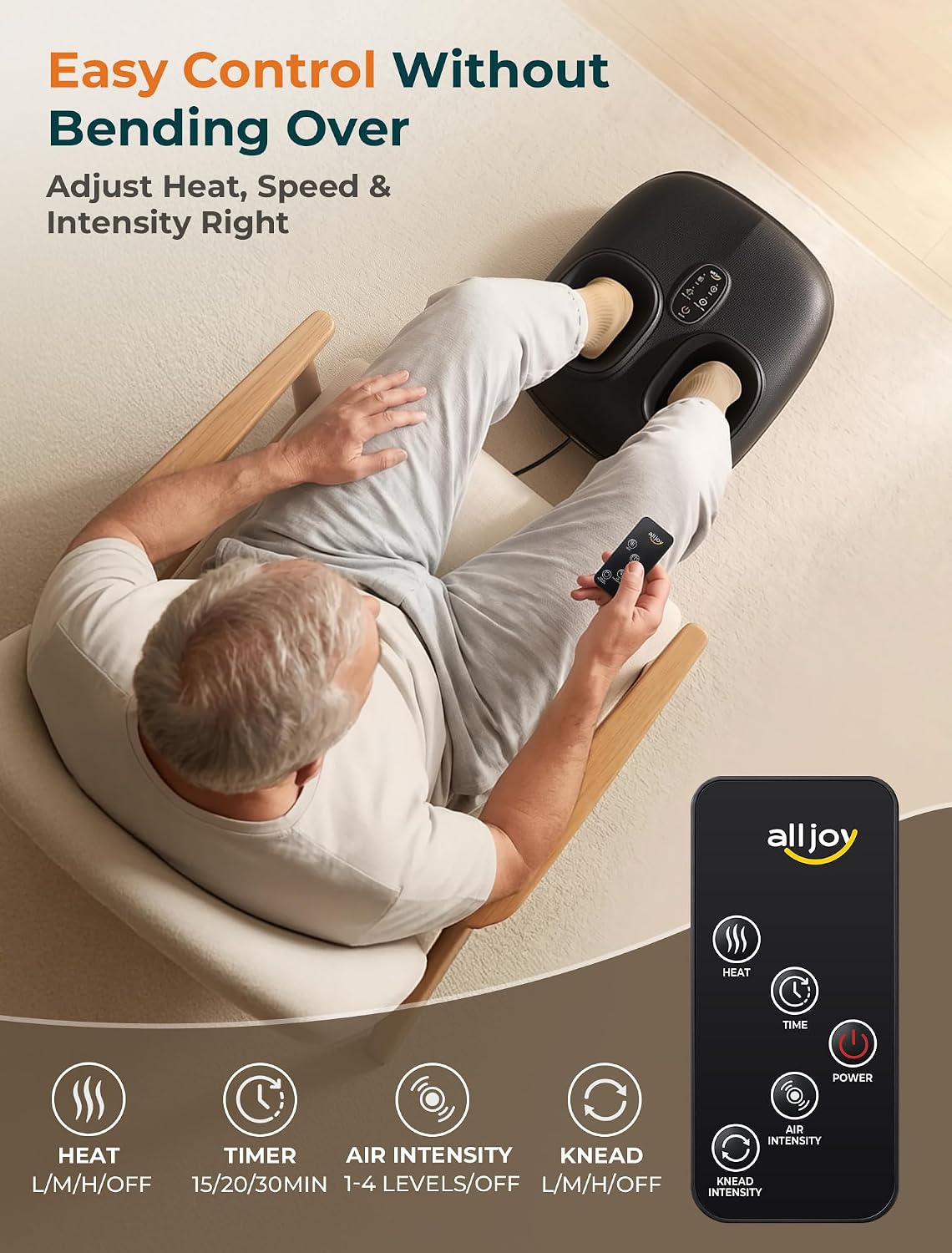 ALLJOY 3-Zone Foot Massager