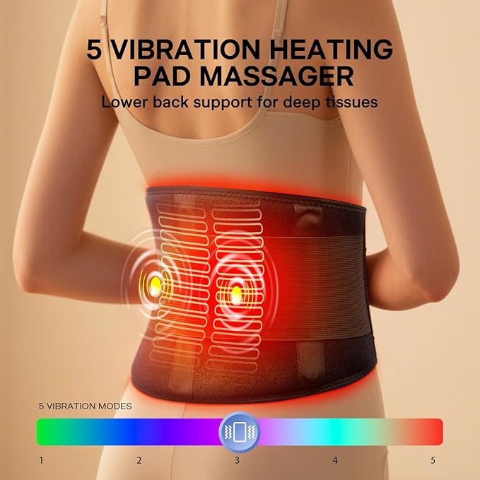 ALLJOY Plug-In Heating Pad Back Massager