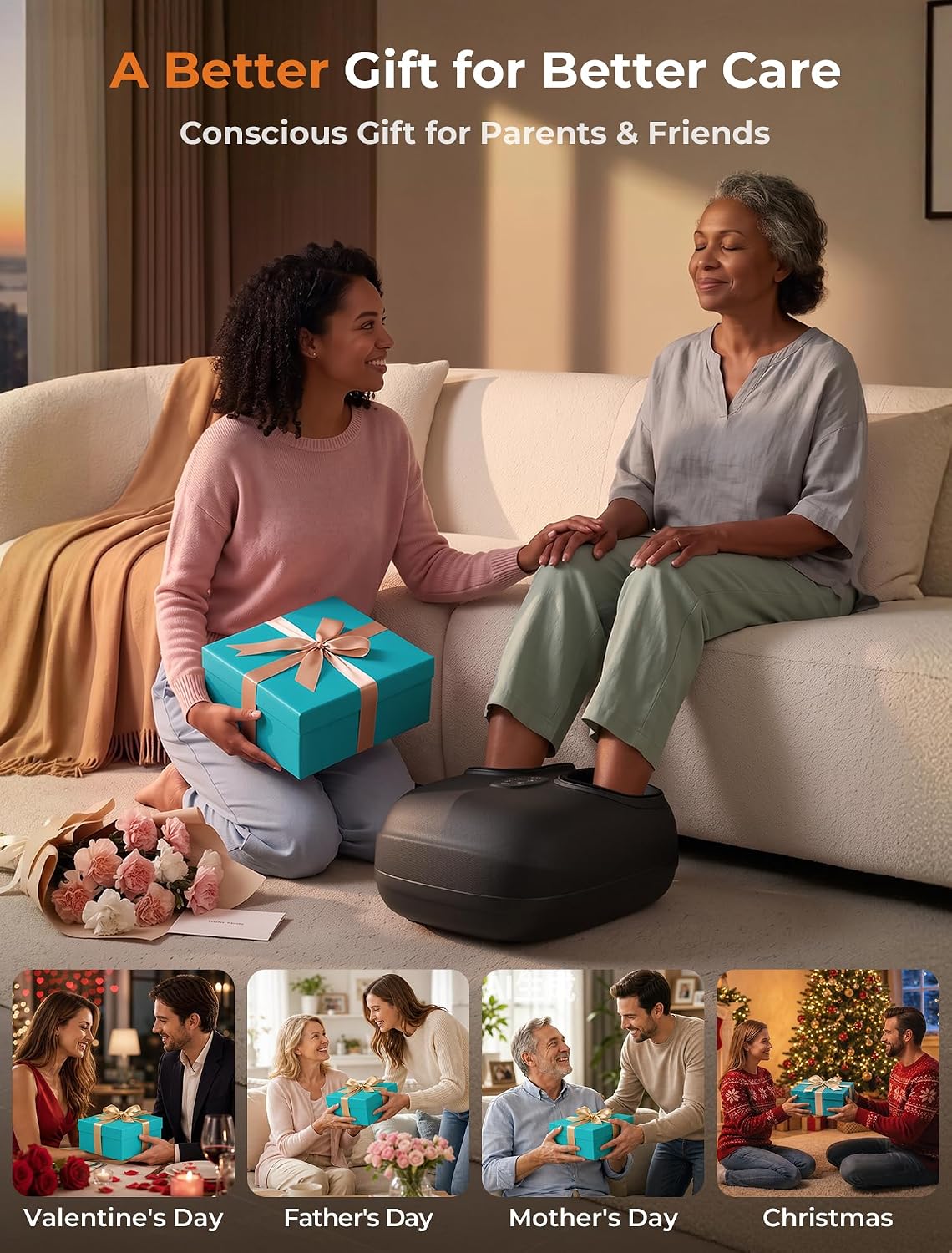ALLJOY 3-Zone Foot Massager